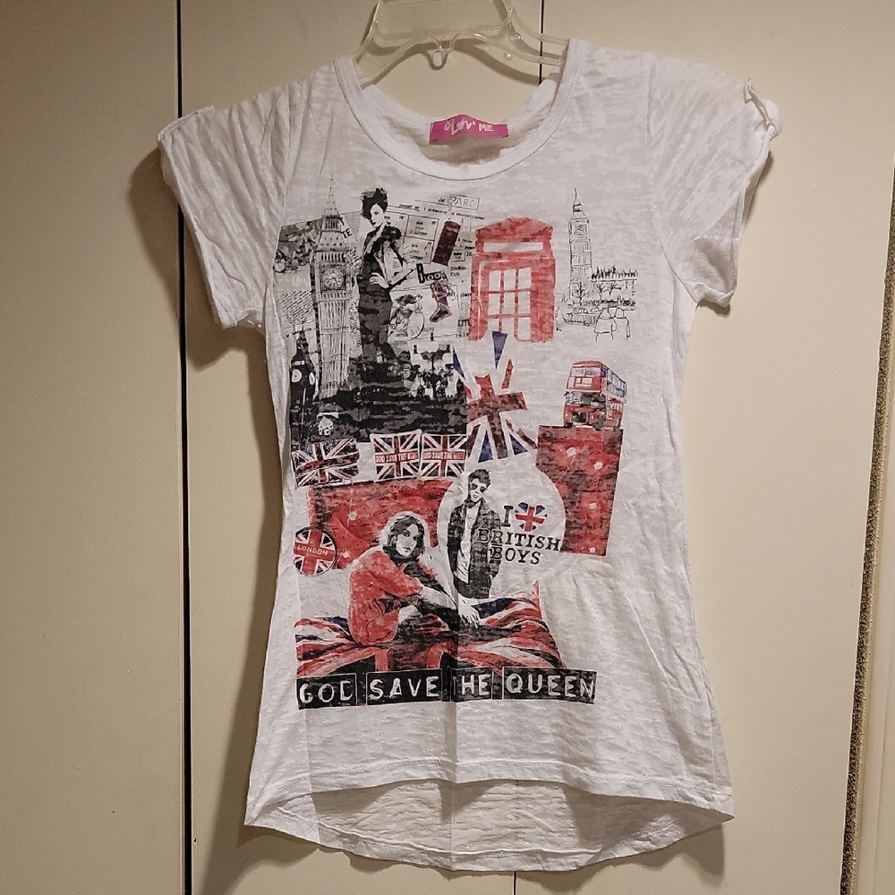 Women's Graphic Print Tee in White by